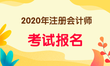 2020年cpa考试时间报名时间