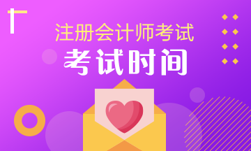 江苏2020年cpa各科考试时间公布了吗？