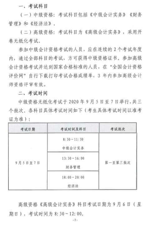 陕西渭南公布2020年中级会计师报名简章！