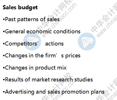 BEC商业环境知识点：Sales budget