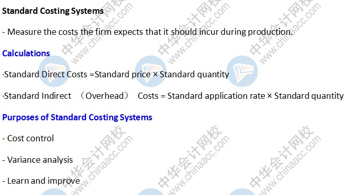 BEC商业环境知识点：Standard Costing Systems