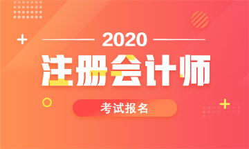 2020年甘肃注册会计师报名及考试时间