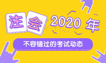 浙江注册会计师2020年考试时间