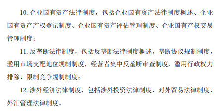 2020年注册会计师《经济法》科目考试大纲的考试目标