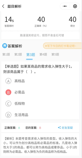 中级经济师打卡知识点