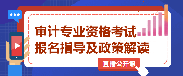 审计专业资格考试直播