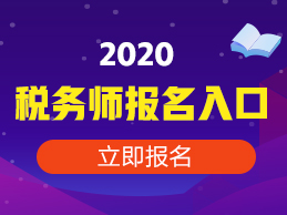 2020税务师报名入口