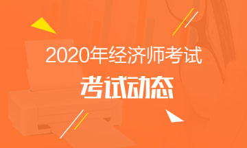 2020年经济师考试动态