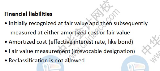 美国cpa考试知识点：Financial liabilities