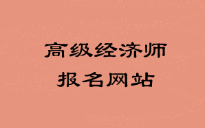 高级经济师报名网站
