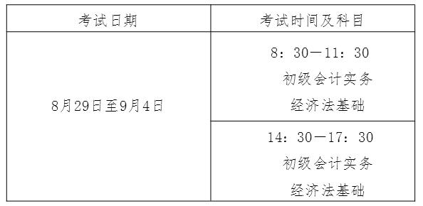江西新余2020年中级会计考试安排公布！