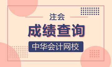 注会2020年成绩查询入口开通时间