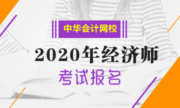 2020年经济师考试报名