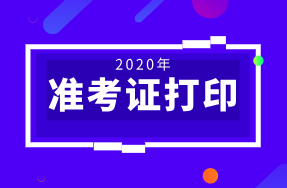 秦皇岛2020年初级经济师准考证打印时间