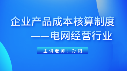 企业产品成本核算制度——电网经营行业