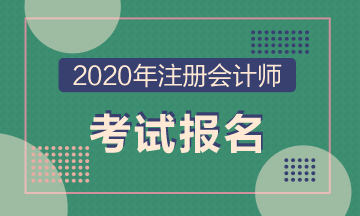 2021年新疆地区CPA考试报名时间