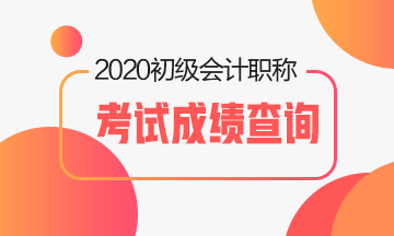 青海2020年初级会计资格考试成绩如何查询？