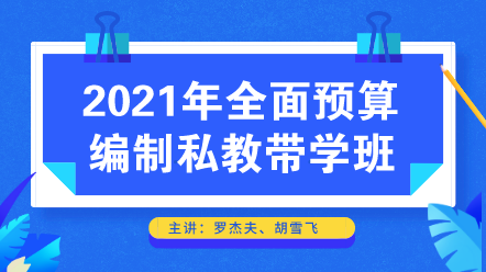 2021年全面预算编制私教带学班