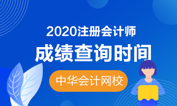上海注册会计师2020成绩查询