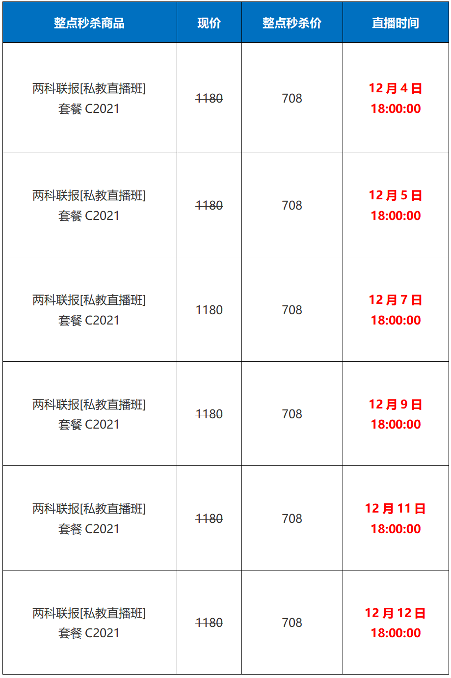 双十二狂欢整点秒杀最终弹 初级福利抢先看