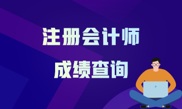 南京2020注会成绩查询时间