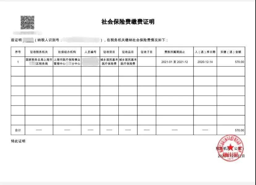 社保缴费证明打印图片