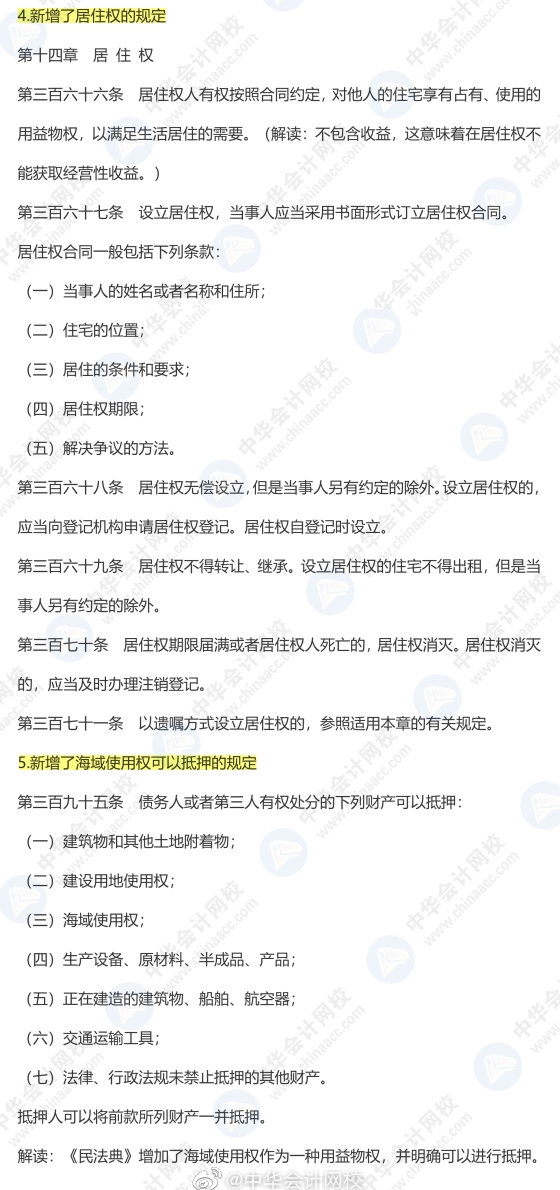 《民法典》出台对注会经济法有啥影响？9张图预测31个新增考点！