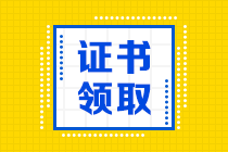 山东2020初中级经济师证书领取时间公布了吗？