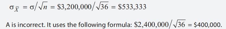 quantity exercise:Mean value of standard error samples