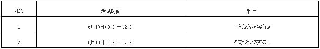 赤峰2021年高级经济师考试时间