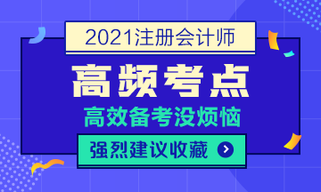 2021年注会《税法》高频考点第七章