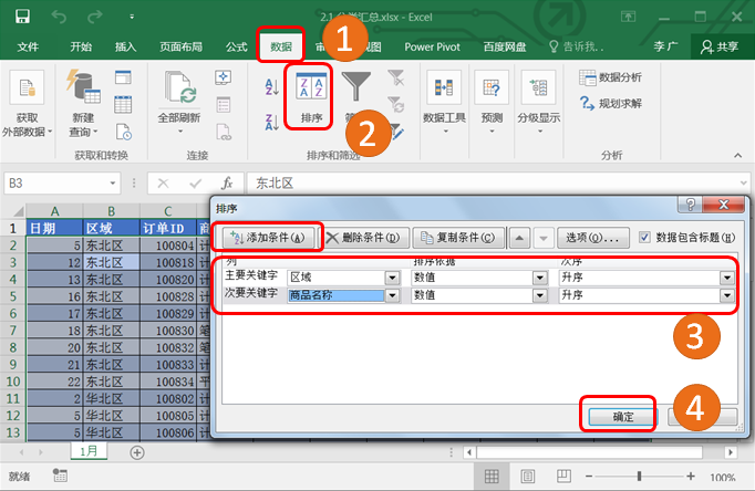 利用数据工具进行财务数据分析之分类汇总