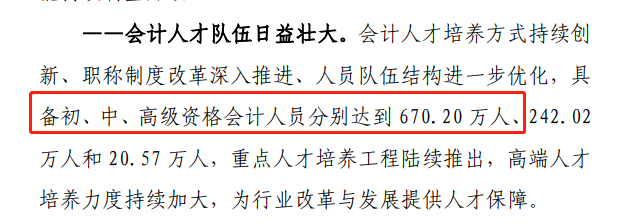 对670万初级会计职称持证者说：机遇与挑战并存！