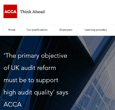 ACCA就后脱欧时代的如何恢复公众对审计与公司治理发表评论