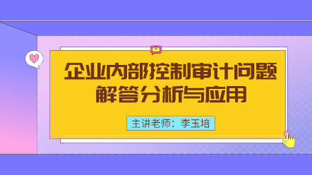 企业内部控制审计问题解答分析与应用