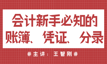 会计新手必知的账簿、凭证、分录