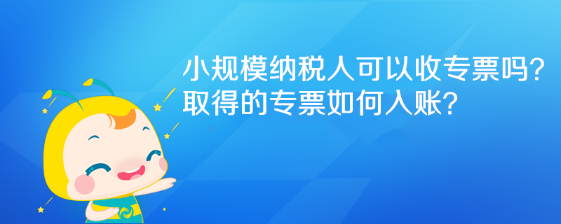 小规模纳税人可以收专票吗？取得的专票如何入账？