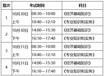 锡林郭勒盟2021年初中级经济师考试时间