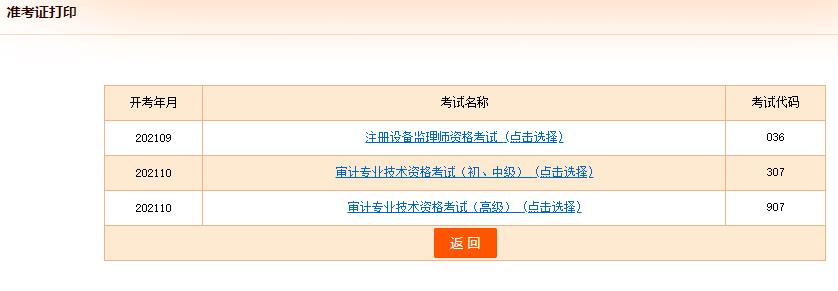 初中级经济师准考证打印列表