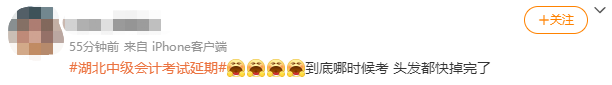 啊啊啊啊啊！中级会计延期地区到底什么时候考试呀？！