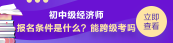 经济师报名条件