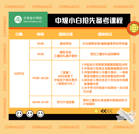 12月7日课程安排