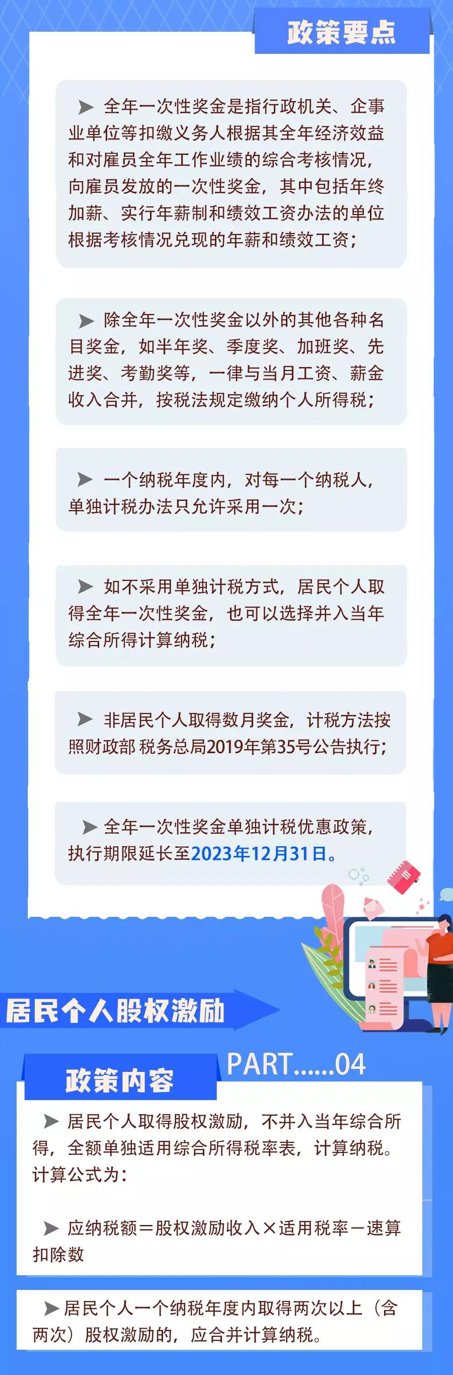 延续实施部分个税优惠政策，图解来了！