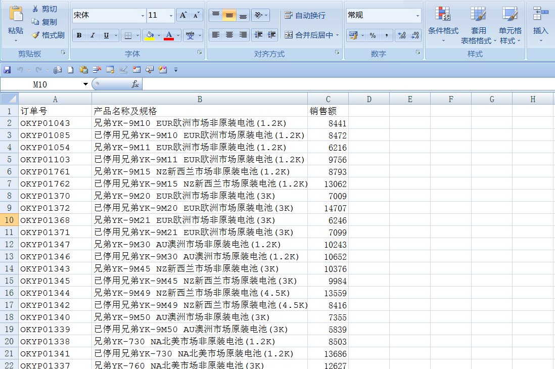 sumif函数经典案例：计算名称中以“兄弟”开头的产品销售额！