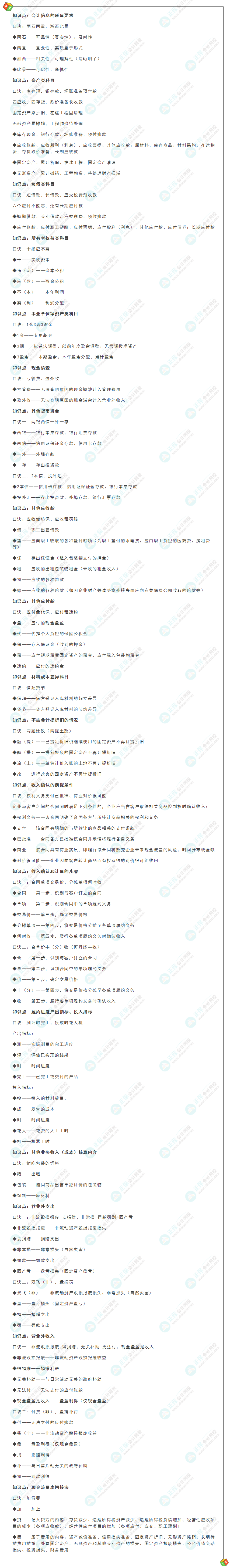 别再死记硬背 快来看2022年《初级会计实务》必背口诀！