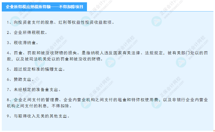 《经济法基础》30天重要知识点打卡！第15天：企业所得税—不得扣除项目