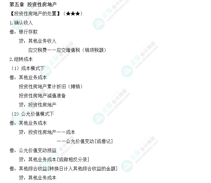 【新教材整理】中级会计职称《中级会计实务》第五章必备分录