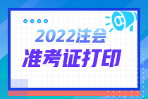 2022年注会全国统一考试准考证打印时间