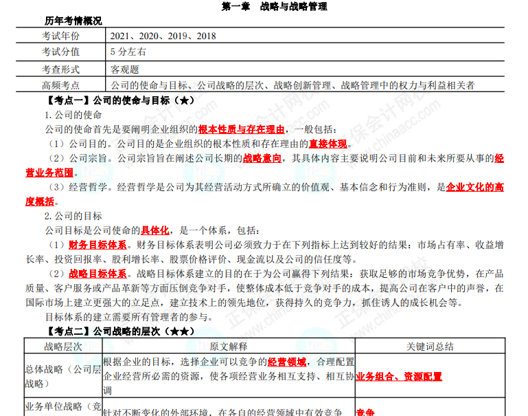 注册会计师教材2019教材精编版cpa教材注会教材cpa公司战略与风险