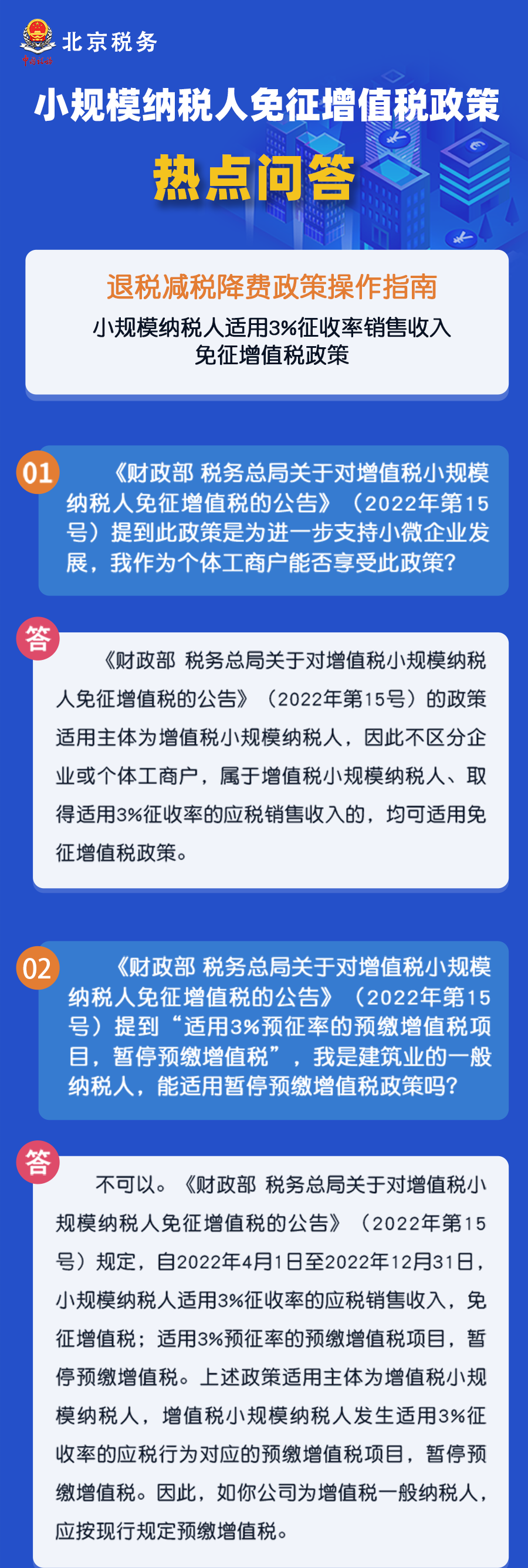 秒懂！小规模纳税人免征增值税政策热点汇总！